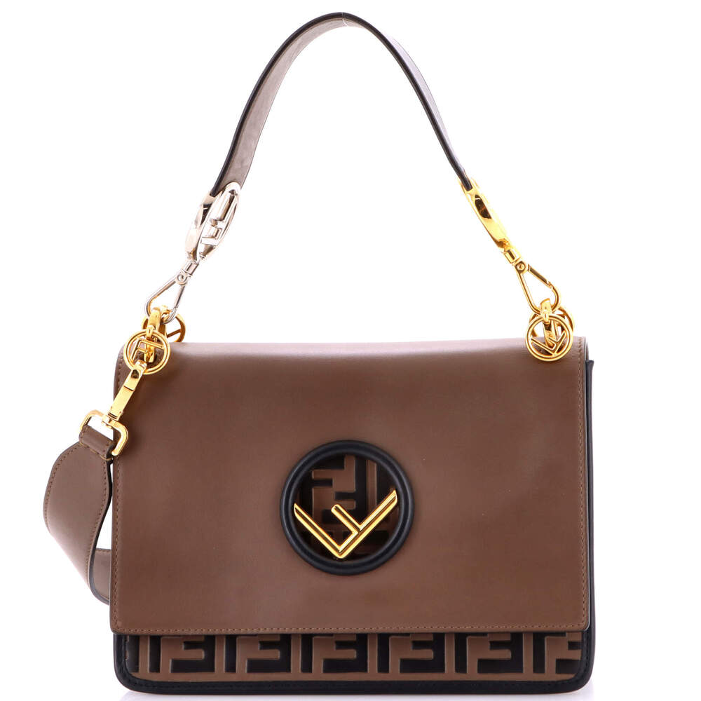 Fendi Kan I F Shoulder Bag Leather With #227190F18B